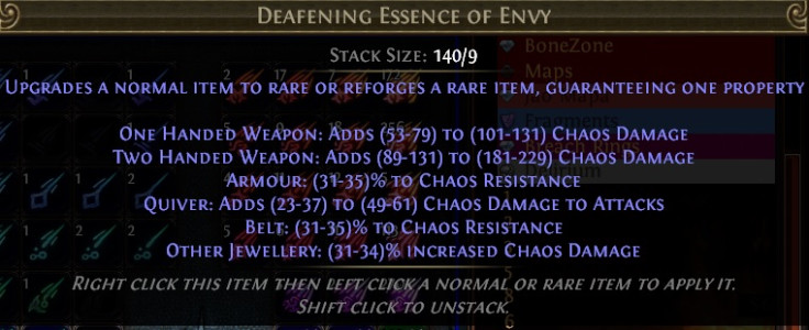 Path of Exile Deafening Essence of Envy
